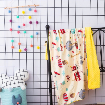 91家纺网 家纺一手货源 找家纺 （总）十九色家纺2019新款婴幼儿豆豆绒法莱绒水晶绒安抚毯被