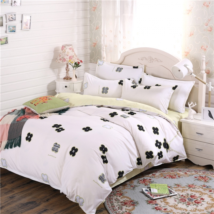 91家纺网 家纺一手货源 找家纺 （总）米粒家纺 2018新品芦荟棉四件套