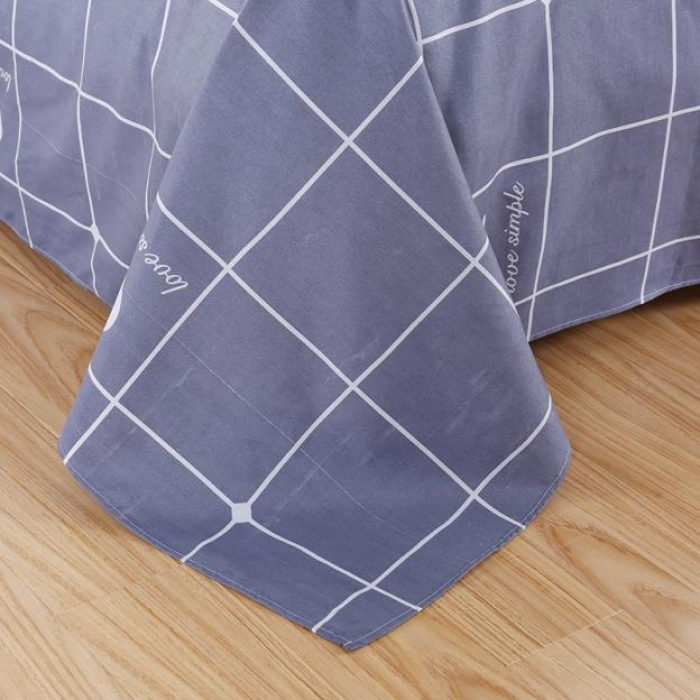 91家纺网 家纺一手货源 找家纺 米粒家纺 2018新品芦荟棉四件套简单爱