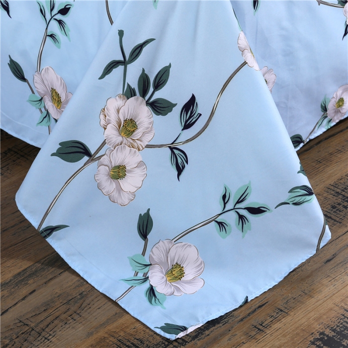 91家纺网 家纺一手货源 找家纺 米粒家纺 2018新品芦荟棉四件套瑾年寻芳