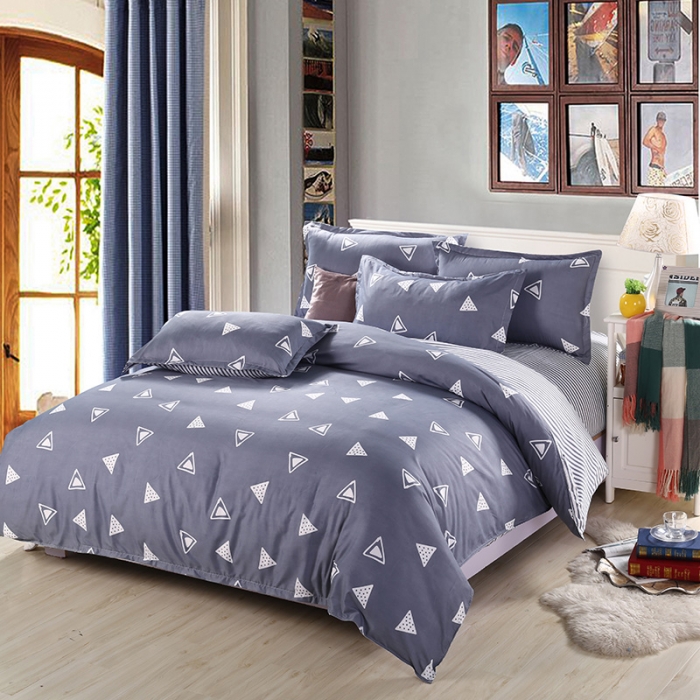 91家纺网 家纺一手货源 找家纺 米粒家纺 2018新品芦荟棉四件套卡宴