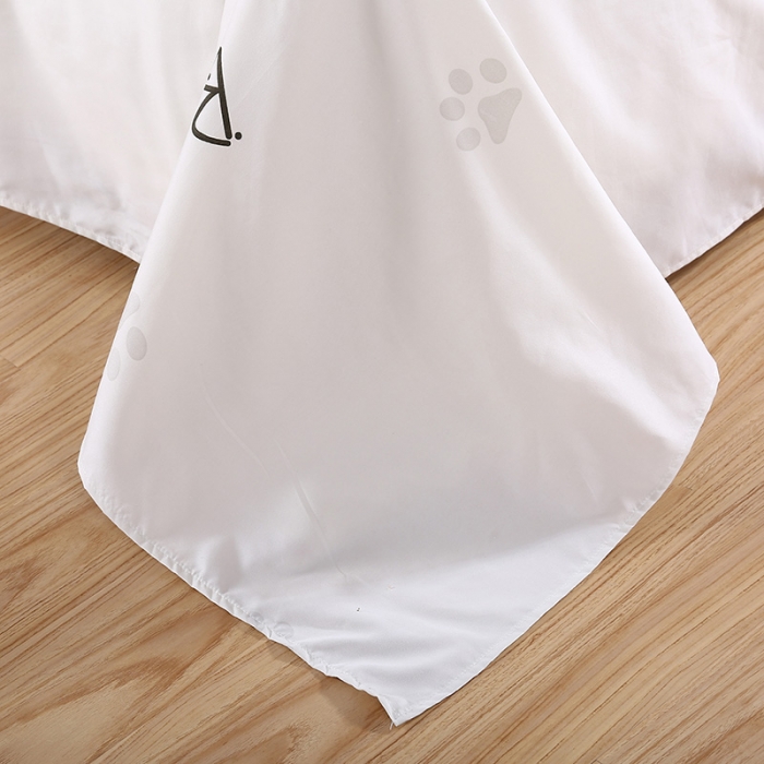 91家纺网 家纺一手货源 找家纺 米粒家纺 2018新品芦荟棉四件套萌宠乐园