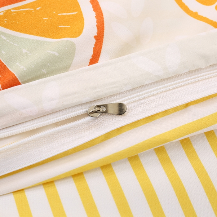 91家纺网 家纺一手货源 找家纺 米粒家纺 2018新品芦荟棉四件套柠檬C