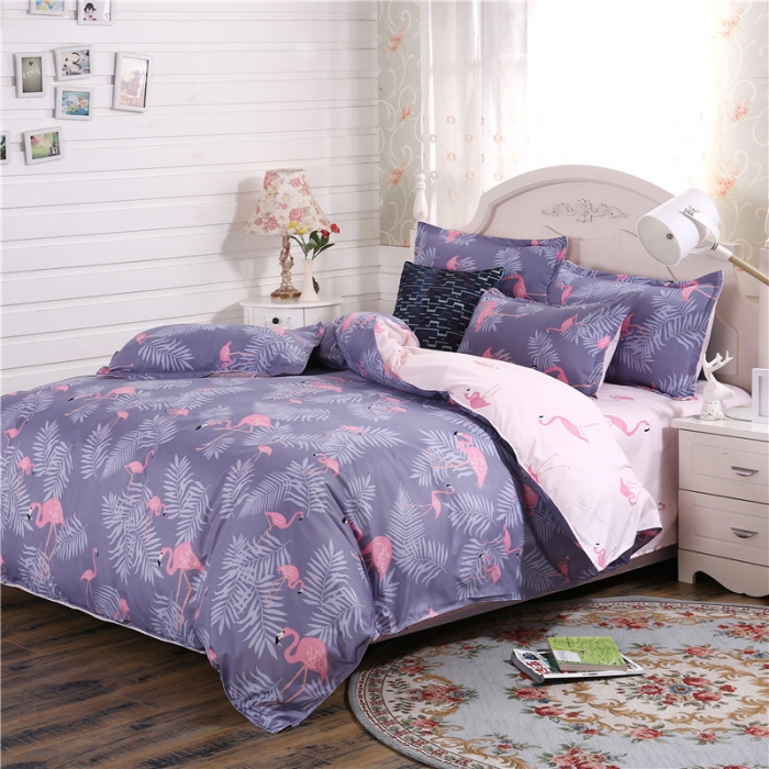 91家纺网 家纺一手货源 找家纺 米粒家纺 2018新品芦荟棉四件套夏利庄园