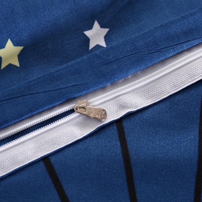 91家纺网 家纺一手货源 找家纺 米粒家纺 2018新品芦荟棉四件套夜空之星