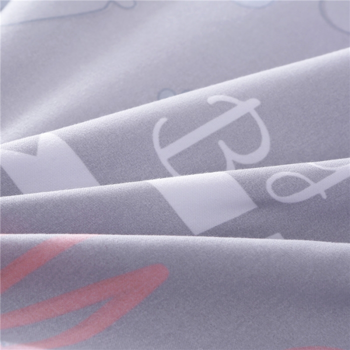 91家纺网 家纺一手货源 找家纺 米粒家纺 2018新品芦荟棉四件套小脚丫