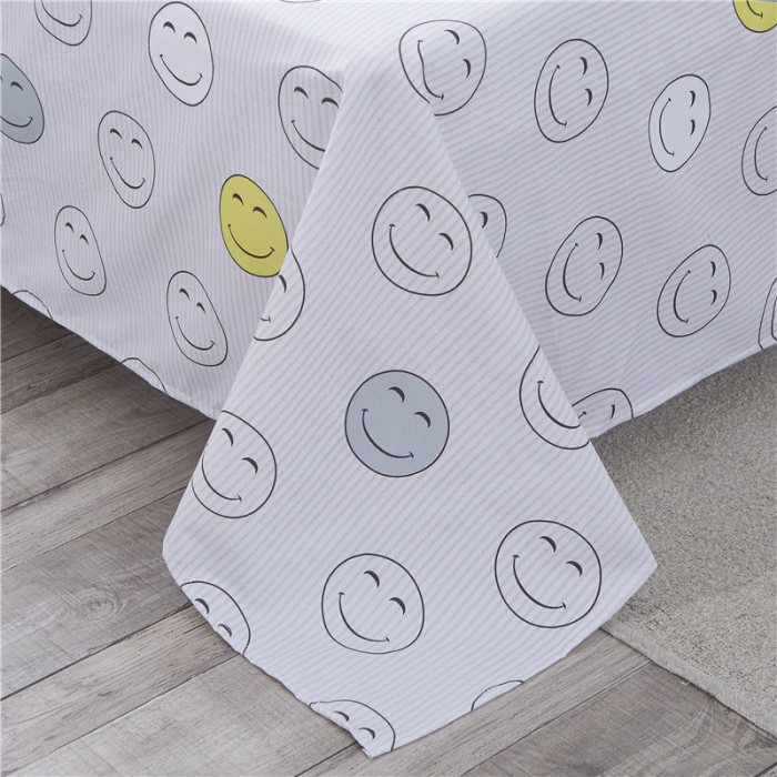 91家纺网 家纺一手货源 找家纺 米粒家纺 2018新品芦荟棉四件套笑颜