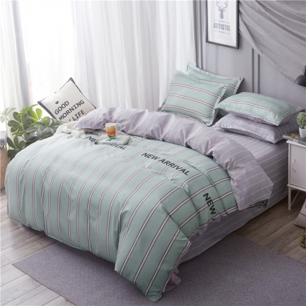 米粒家纺 2018新品芦荟棉四件套新旅程