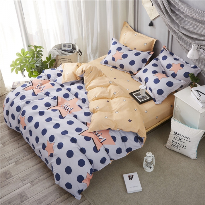 91家纺网 家纺一手货源 找家纺 米粒家纺 2018新品芦荟棉四件套星尚之旅