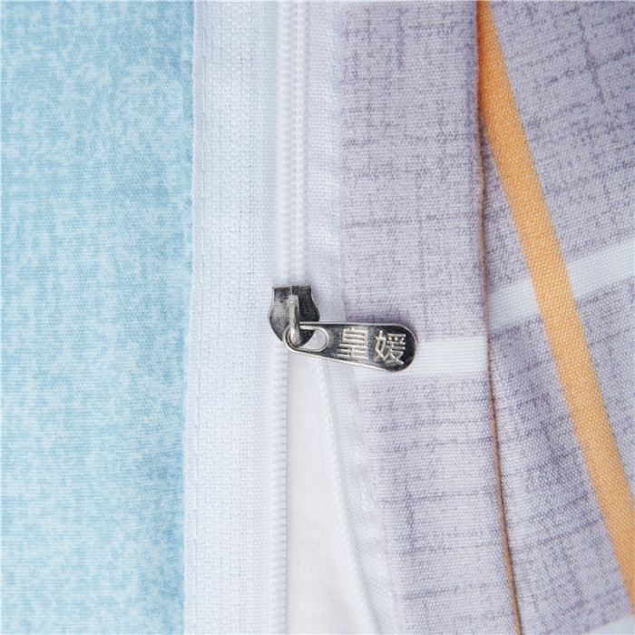 91家纺网 家纺一手货源 找家纺 米粒家纺 2018新品芦荟棉四件套北欧风情-蓝