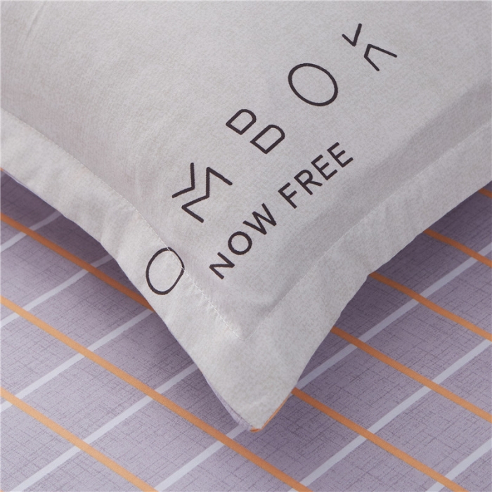 91家纺网 家纺一手货源 找家纺 米粒家纺 2018新品芦荟棉四件套北欧风情-蓝