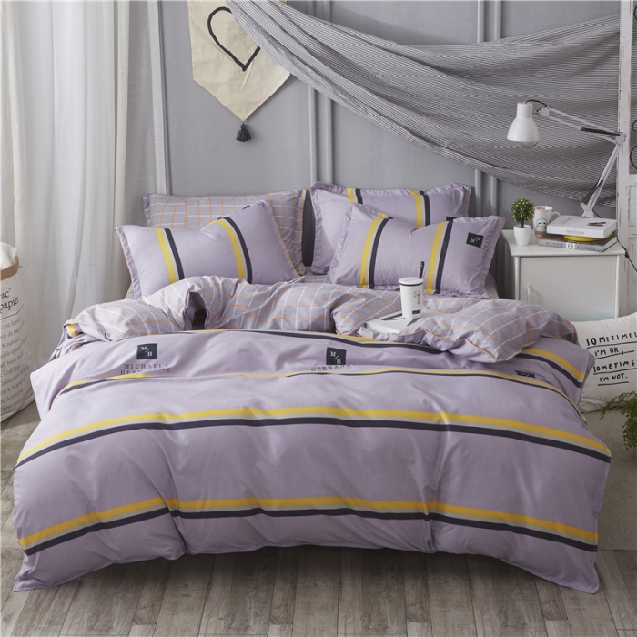 91家纺网 家纺一手货源 找家纺 米粒家纺 2018新品芦荟棉四件套欢乐时光