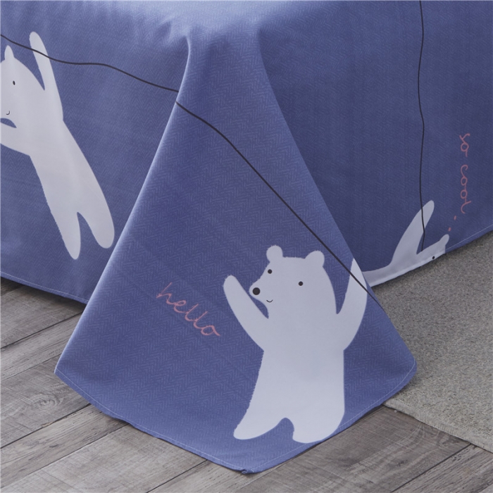 91家纺网 家纺一手货源 找家纺 米粒家纺 2018新品芦荟棉四件套酷先生