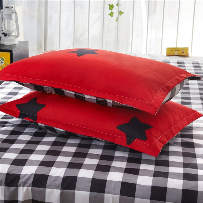 91家纺网 家纺一手货源 找家纺 米粒家纺 2018新品芦荟棉四件套星星