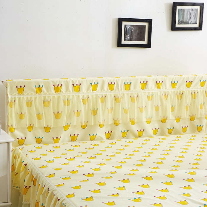 91家纺网 家纺一手货源 找家纺 米粒家纺 磨毛床裙系列 皇冠