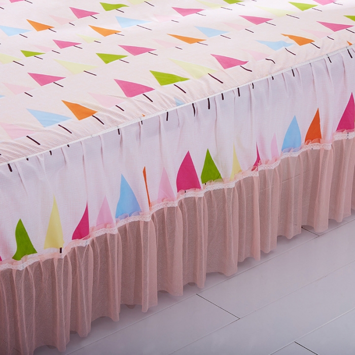 91家纺网 家纺一手货源 找家纺 米粒家纺 磨毛床裙系列 森林小镇