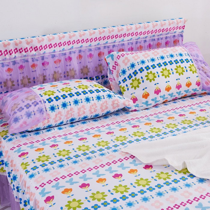 91家纺网 家纺一手货源 找家纺 米粒家纺 磨毛床裙系列 童话