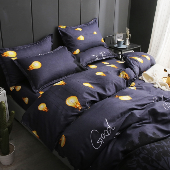 91家纺网 家纺一手货源 找家纺 （总）米粒家纺 2018新款亲肤活性印花四件套