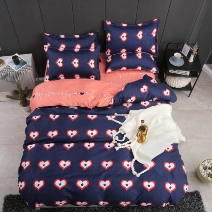 91家纺网 家纺一手货源 找家纺 （总）米粒家纺 2018新款亲肤活性印花四件套