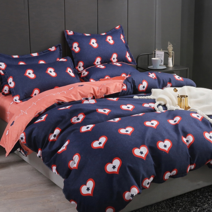 91家纺网 家纺一手货源 找家纺 米粒家纺 2018新款亲肤活性印花四件套好心情