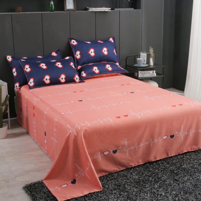 91家纺网 家纺一手货源 找家纺 米粒家纺 2018新款亲肤活性印花四件套好心情