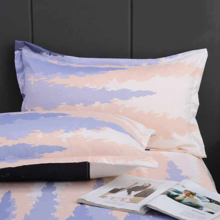 91家纺网 家纺一手货源 找家纺 米粒家纺 2018新款亲肤活性印花四件套宁静