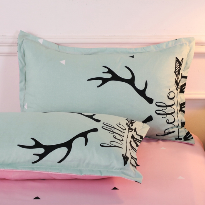 91家纺网 家纺一手货源 找家纺 米粒家纺 2018新款亲肤活性印花四件套原野