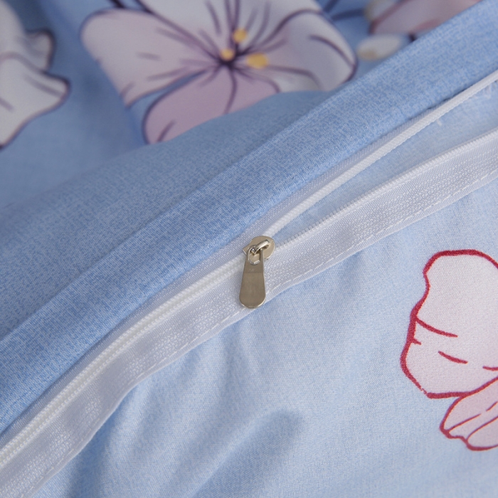 91家纺网 家纺一手货源 找家纺 米粒家纺 2018新品芦荟棉四件套 花花世界