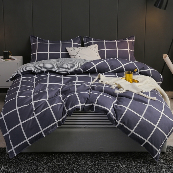 91家纺网 家纺一手货源 找家纺 米粒家纺 2018新品芦荟棉四件套 印象空间