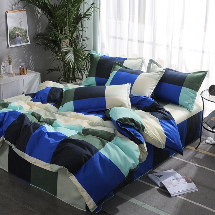 91家纺网 家纺一手货源 找家纺 米粒 2019新款芦荟棉活性印花套件 花样年华