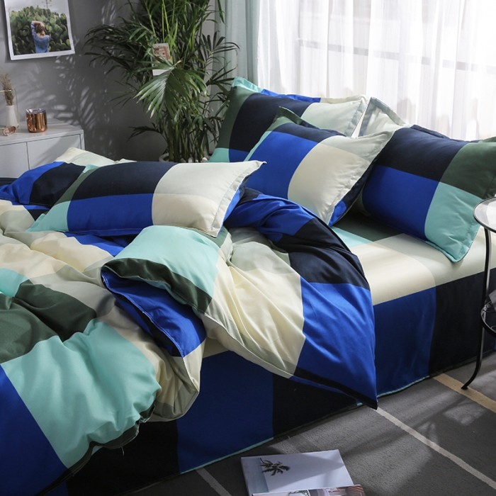 91家纺网 家纺一手货源 找家纺 米粒 2019新款芦荟棉活性印花套件 花样年华