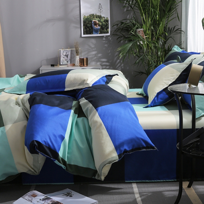 91家纺网 家纺一手货源 找家纺 米粒 2019新款芦荟棉活性印花套件 花样年华