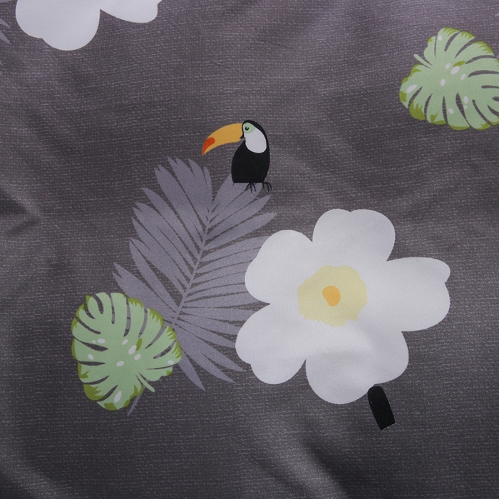 91家纺网 家纺一手货源 找家纺 米粒 2019新款芦荟棉活性印花套件 花语幽情