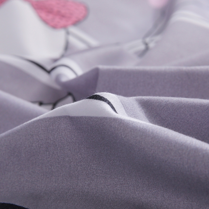 91家纺网 家纺一手货源 找家纺 米粒 2019新款芦荟棉活性印花套件 兔小姐