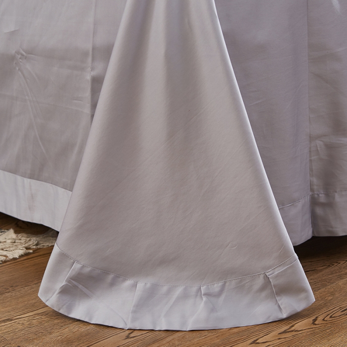 91家纺网 家纺一手货源 找家纺 久典家纺 2018新款60S长绒棉绣花四件套 蜻蜓绣-淡灰