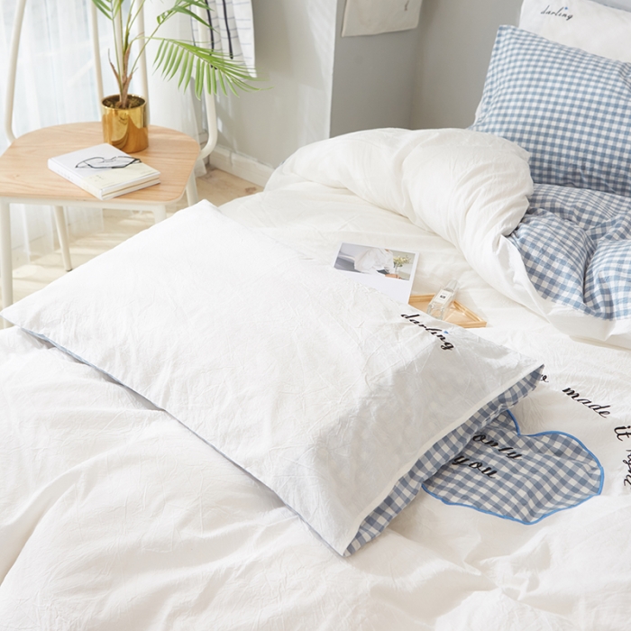 91家纺网 家纺一手货源 找家纺 （总）久典家纺 2018新色织水洗棉绣花四件套潘多拉系列