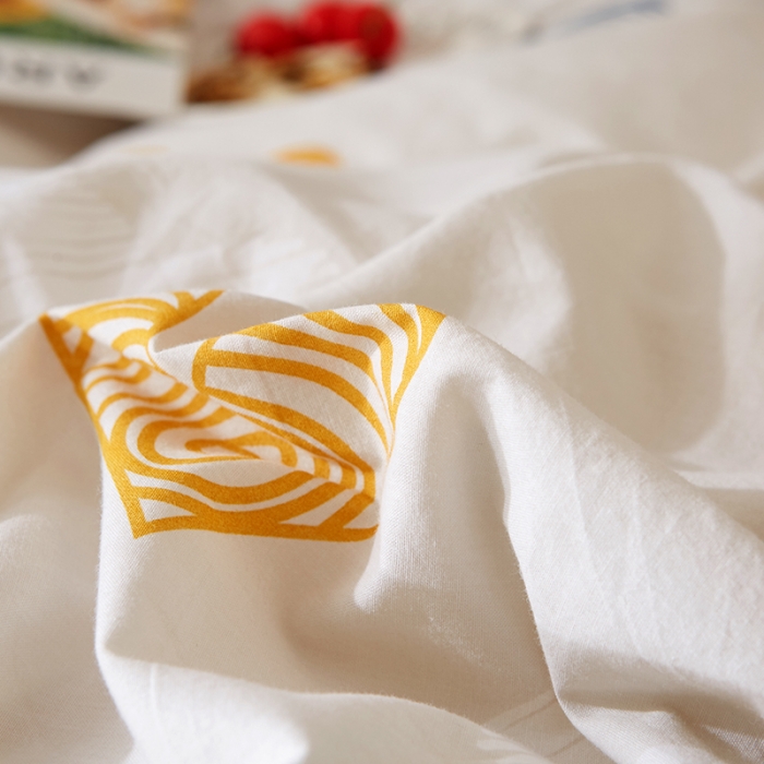 91家纺网 家纺一手货源 找家纺 久典家纺 2018新款全棉水洗棉印花四件套 美好