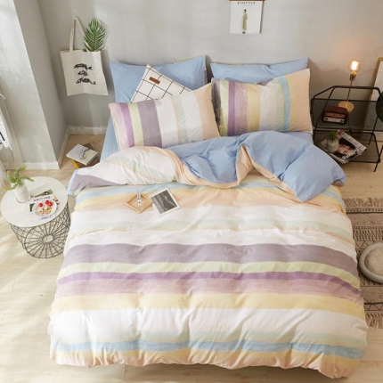 91家纺网 家纺一手货源 找家纺 （总）久典家纺 2018新款全棉水洗棉印花四件套