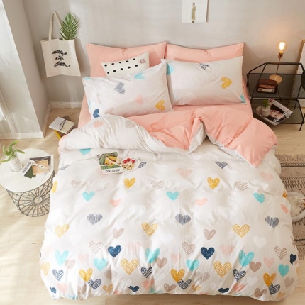 91家纺网 家纺一手货源 找家纺 （总）久典家纺 2018新款全棉水洗棉印花四件套