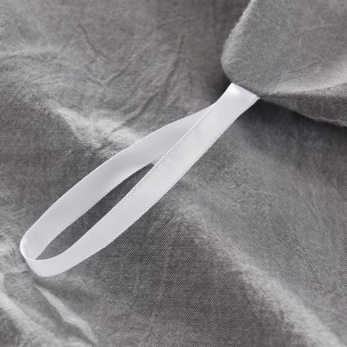 91家纺网 家纺一手货源 找家纺 久典家纺 2018新款60S色织水洗大提花四件套品味格韵-灰