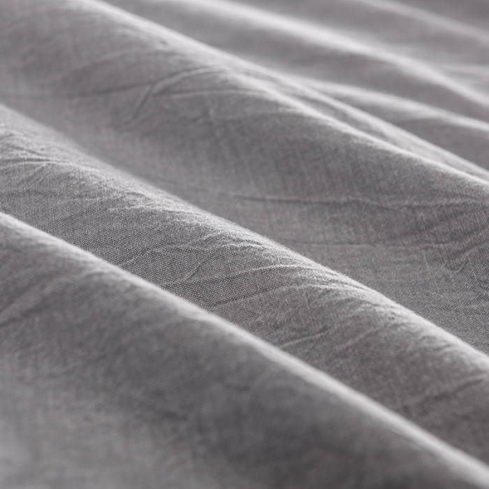 91家纺网 家纺一手货源 找家纺 久典家纺 2018新款60S色织水洗大提花四件套品味格韵-灰