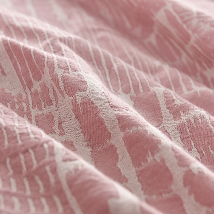 91家纺网 家纺一手货源 找家纺 久典家纺 2018新款60S色织水洗大提花四件套香榭丽舍-红