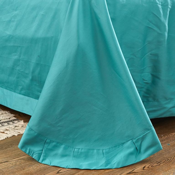 91家纺网 家纺一手货源 找家纺 久典家纺 2018新款60S长绒棉绣花四件套 蜻蜓绣-绿