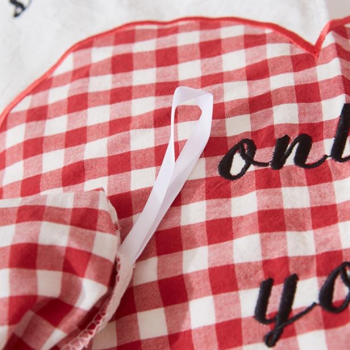 91家纺网 家纺一手货源 找家纺 久典家纺 2018新色织水洗棉绣花四件套潘多拉系列 粉格