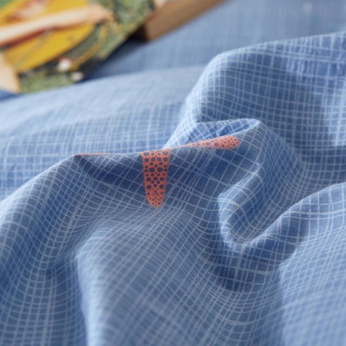 91家纺网 家纺一手货源 找家纺 久典家纺 2018新款全棉水洗棉印花四件套 海星