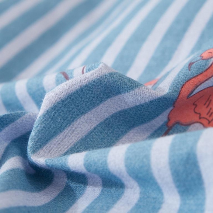 91家纺网 家纺一手货源 找家纺 久典家纺 2018新款全棉水洗棉印花四件套 火烈鸟