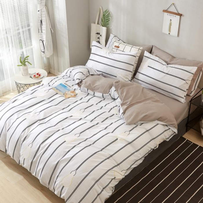 91家纺网 家纺一手货源 找家纺 久典家纺 2018新款全棉水洗棉印花四件套 灵感