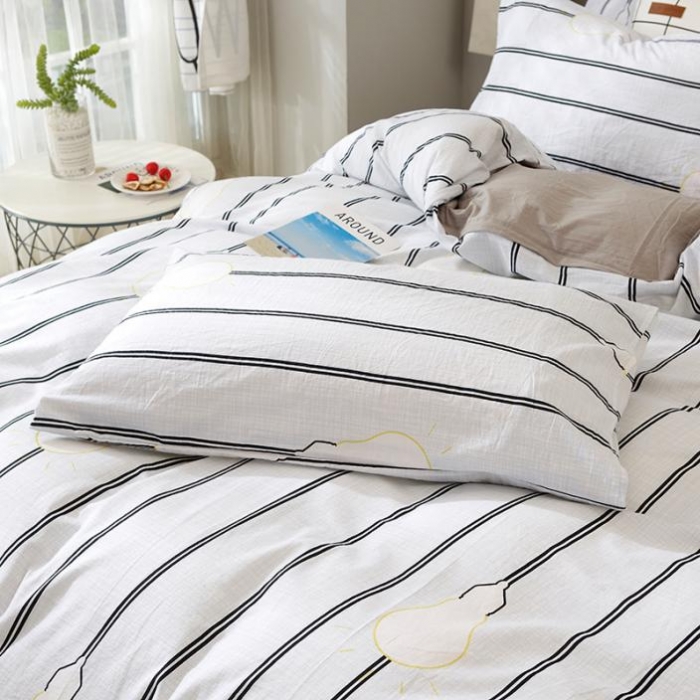 91家纺网 家纺一手货源 找家纺 久典家纺 2018新款全棉水洗棉印花四件套 灵感