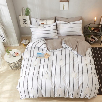 91家纺网 家纺一手货源 找家纺 久典家纺 2018新款全棉水洗棉印花四件套 灵感