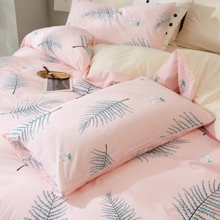 91家纺网 家纺一手货源 找家纺 久典家纺 2018新款全棉水洗棉印花四件套 夜魅